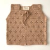 Dahlia Crochet Vest, Birch
