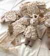 Deer Sleep Friend+Popcorn Cardigan Set, Natural
