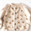 Floral Cardigan, Natural Base