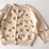Floral Cardigan, Natural Base
