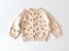 Floral Cardigan, Natural Base