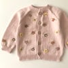 Floral Cardigan, Powder Pink Base