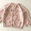 Floral Cardigan, Powder Pink Base