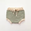 Folk Bloomer, Natural(waist) × Mint(patterns)