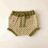 Folk Bloomer, Natural(waist) × Olive(patterns)