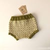 Folk Bloomer, Natural(waist) × Olive(patterns)