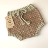 Folk Bloomer, Seaweed(waist) × Camel(patterns)