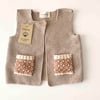 Folk Vest, Beige