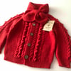 Hazel Cardigan, Red Apple