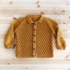 Honeycomb Cardigan, Golden Brown