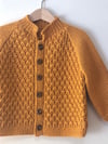 Honeycomb Cardigan, Golden Brown