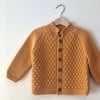 Honeycomb Cardigan, Golden Brown