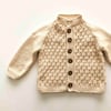 Honeycomb Cardigan, Natural