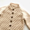 Honeycomb Cardigan, Natural