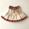Ivy Skirt / 2 Color,  Exclusive Confetti - Pumpkin spice × Terracotta
