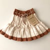 Ivy Skirt / 2 Color,  Exclusive Confetti - Pumpkin spice × Terracotta