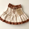 Ivy Skirt / 2 Color,  Exclusive Confetti - Pumpkin spice × Terracotta