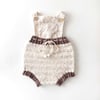 Macaron  Romper, Exclusive Confetti - Citrus × Mink