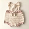 Macaron  Romper, Exclusive Confetti - Citrus × Powder pink 