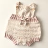Macaron  Romper, Exclusive Confetti - Citrus × Powder pink 