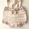 Macaron  Romper, Exclusive Confetti - Citrus × Powder pink 