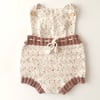 Macaron  Romper, Exclusive Confetti - Tea garden × Mocha