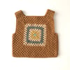 Malinda Crochet Top, Biscuit Base