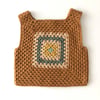 Malinda Crochet Top, Biscuit Base