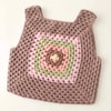 Malinda Crochet Top, Dusty rose Base