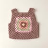 Malinda Crochet Top, Dusty rose Base