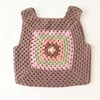 Malinda Crochet Top, Dusty rose Base
