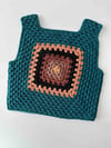 Malinda Crochet Top, Evergreen Base