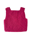 Malinda Crochet Top, Fuchsia Base