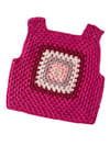 Malinda Crochet Top, Fuchsia Base