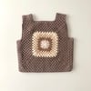 Malinda Crochet Top, Mink Base