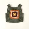 Malinda Crochet Top, Sage Base