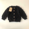 Popcorn Cardigan, Black