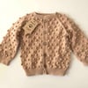 Popcorn Cardigan, Ecru