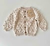 Popcorn Cardigan, Exclusive confetti - Latte