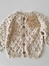 Popcorn Cardigan, Exclusive confetti - Latte
