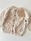 Popcorn Cardigan, Exclusive confetti - Latte
