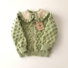 Popcorn Cardigan, Pistachio