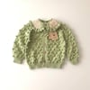Popcorn Cardigan, Pistachio