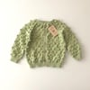 Popcorn Cardigan, Pistachio