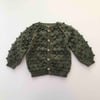 Popcorn Cardigan, Sage