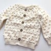 Popcorn Cardigan, Snow
