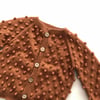 Popcorn Cardigan, Terracotta