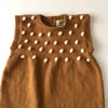 Popcorn Dress, Biscuit+natural