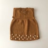 Popcorn Dress, biscuit+natural popcorn
