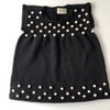 Popcorn Dress, Black × Natural popcorns